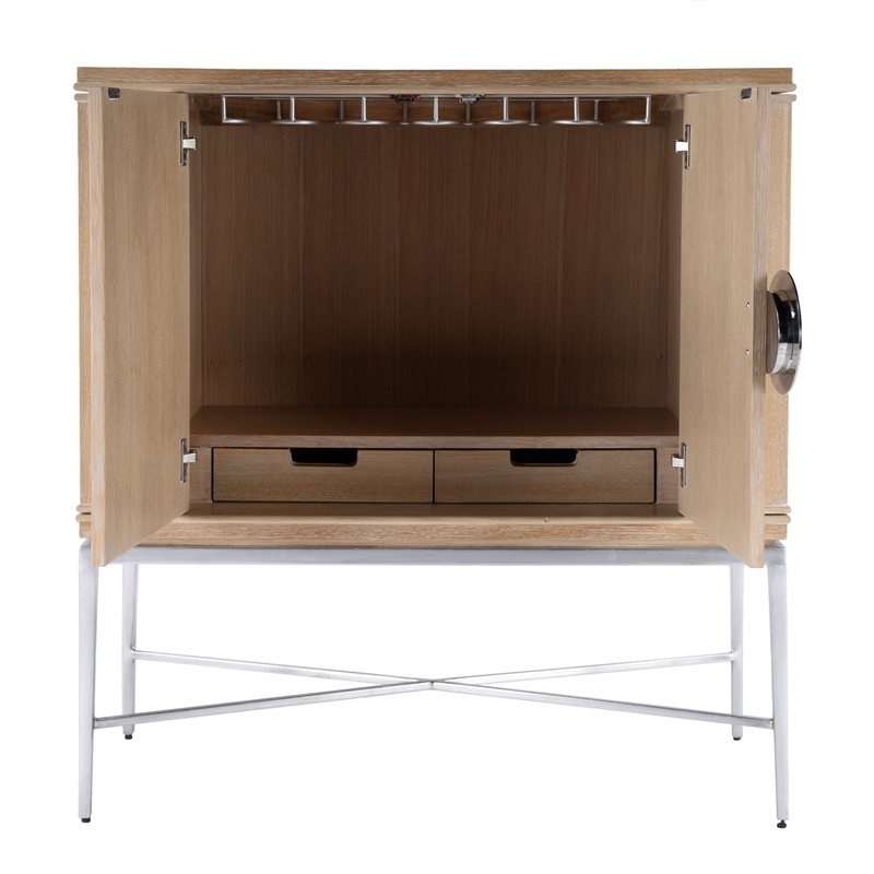 Butler Specialty Company Joanie 2- Door Wine Cabinet - Tan/Beige