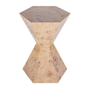 Butler Specialty Company Billie Burl Wood Hexagon Side Table - Light Burl