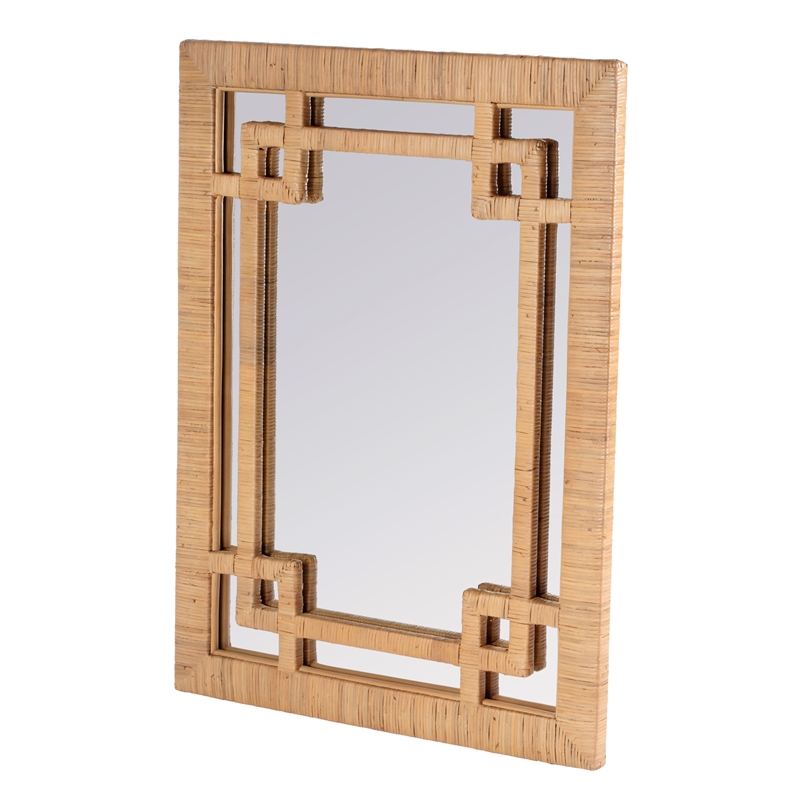 Butler Specialty Company Hana Woven Rattan Wall Mirror - Natural Rattan