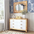 Butler Specialty Company Hana Woven Rattan Wall Mirror - Natural Rattan