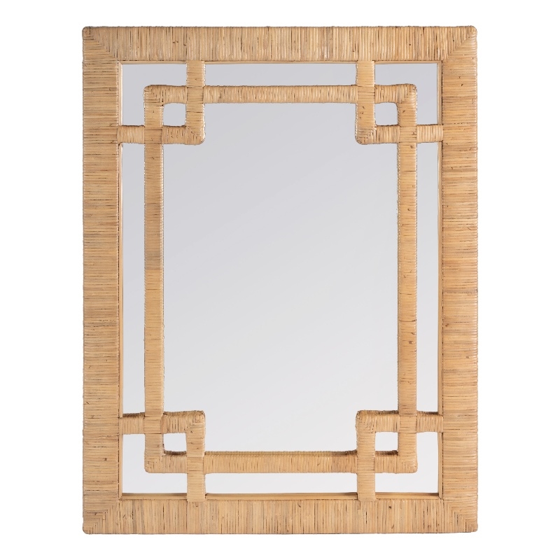 Butler Specialty Company Hana Woven Rattan Wall Mirror - Natural Rattan