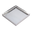 Butler Specialty Company Cleo Square Serving Tray - Polished Silver