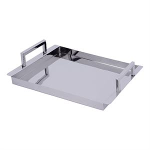 Butler Specialty Company Eva Rectangle  Serving Tray - Polished Silver