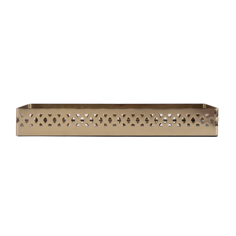 Butler Specialty Company Lamont Rectangle Serving Tray - Polished Gold