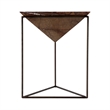 Butler Specialty Company Addis Triangular Marble and Iron Side Table - Brown