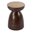Butler Specialty Company Hayes 13&quotW Round Solid Wood Side Table - Brown