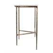Butler Specialty Company Evelyn Marble and Iron Demilune Console Table - Ivory