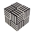 Butler Specialty Company Zuri Square Bone In-Lay End Table - Black
