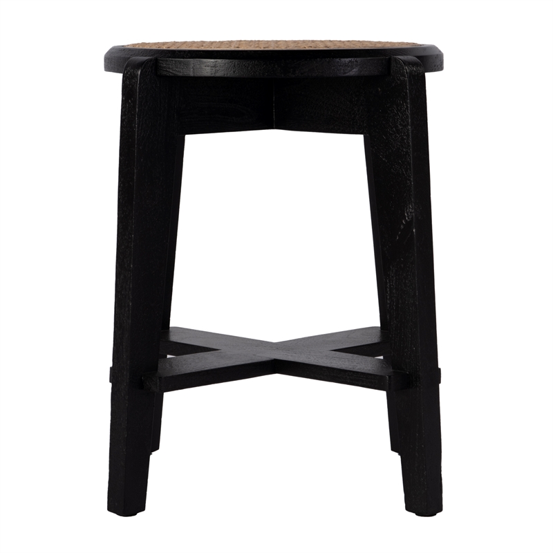 Butler Specialty Company Dryden Round Cane and Wood Stool - Brown