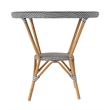 Butler Specialty Company Tobias Outdoor Rattan Metal Bistro Table - Gray/White