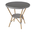 Butler Specialty Company Tobias Outdoor Rattan Metal Bistro Table - Gray/White