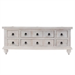 Butler Specialty Company Chipping  Wood 6 Drawer Trunk Coffee Table - White