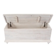 Butler Specialty Company Chipping  Wood 6 Drawer Trunk Coffee Table - White