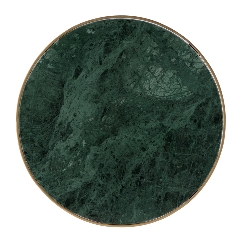 Butler Specialty Company Hager 16 in. W Round Marble Side Table - Green Marble