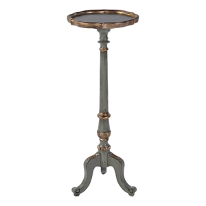 Butler Specialty Company Chatsworth 13.75&quot W Round Wood Plant Stand-Green