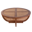 Butler Specialty Company Bali Breeze 42 in. Round Wood-Mesh Coffee Table-Brown
