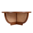 Butler Specialty Company Bali Breeze 42 in. Round Wood-Mesh Coffee Table-Brown