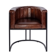 Butler Specialty Company Rockford 19 in. Seat Height Leather Accent Chair-Brown