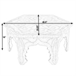Butler Specialty Company Marjorie Hexagon Wood Coffee Table - White