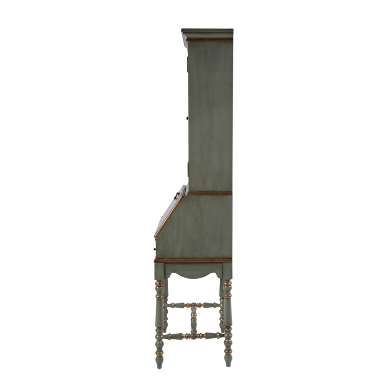 Butler Specialty Company Newlark 20 in. W Wood and Glass Secretary - Green