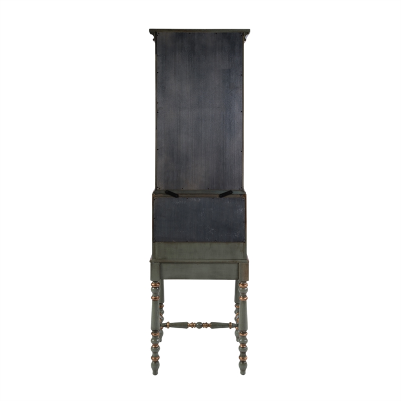Butler Specialty Company Newlark 20 in. W Wood and Glass Secretary - Green