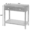 Butler Specialty Company Como 31.5 in. W Banana Leaf Console Table in Natural