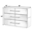 Butler Specialty Company Allman 48 in. W Leather Accent Chest Silver Gray