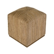 Butler Specialty Company Como 17 in. W Square Banana Leaf Accent Stool - Natural