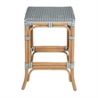Butler Specialty Company Laguna 24.5 in. Seat Height Rattan Counter Stool - Gray and White