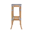 Butler Specialty Company Laguna 30.5 in. Seat Height Rattan Bar Stool - Gray and White