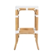 Butler Specialty Company Laguna 30.5 in. Seat Height Rattan Bar Stool - Smooth White