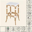 Butler Specialty Company Laguna 30.5 in. Seat Height Rattan Bar Stool - Smooth White