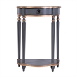 Butler Specialty Company Ashby 22 in. W Demilune Wood 1 Drawer Console Table - Pastel Blue