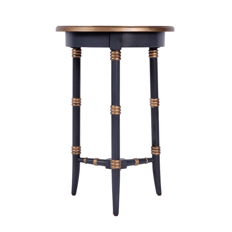 Butler Specialty Company Isla 16 in. W Round Wood 3 Leg Side Table - Pastel Blue