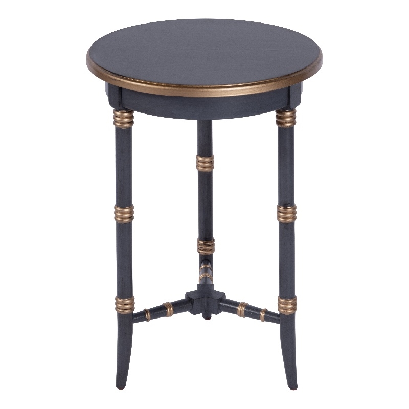 Butler Specialty Company Isla 16 in. W Round Wood 3 Leg Side Table - Pastel Blue