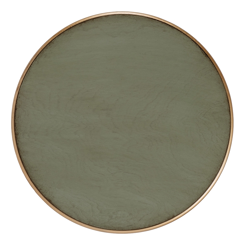 Butler Specialty Company Isla 16 in. W Round Wood 3 Leg Side Table - Pastel Green