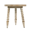 Butler Specialty Company Pisa 17.75 in. W Round Wood and Glass Accent Table - White