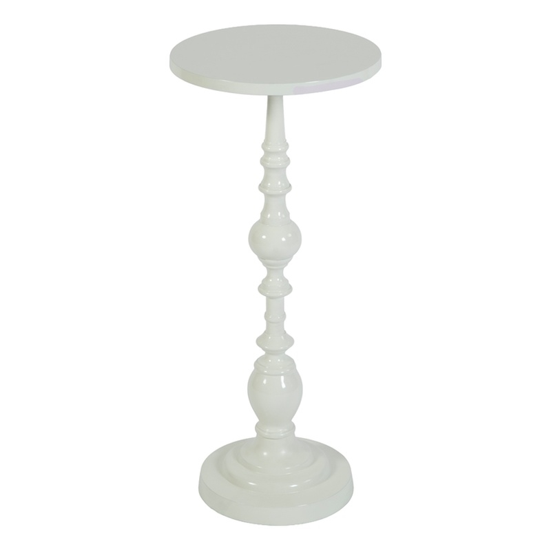 Butler Specialty Company Darien 10 in. W Round Pedestal Side Table - Ivory