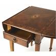 Butler Specialty Pembroke Drop Leaf Table In Olive Ash Burl