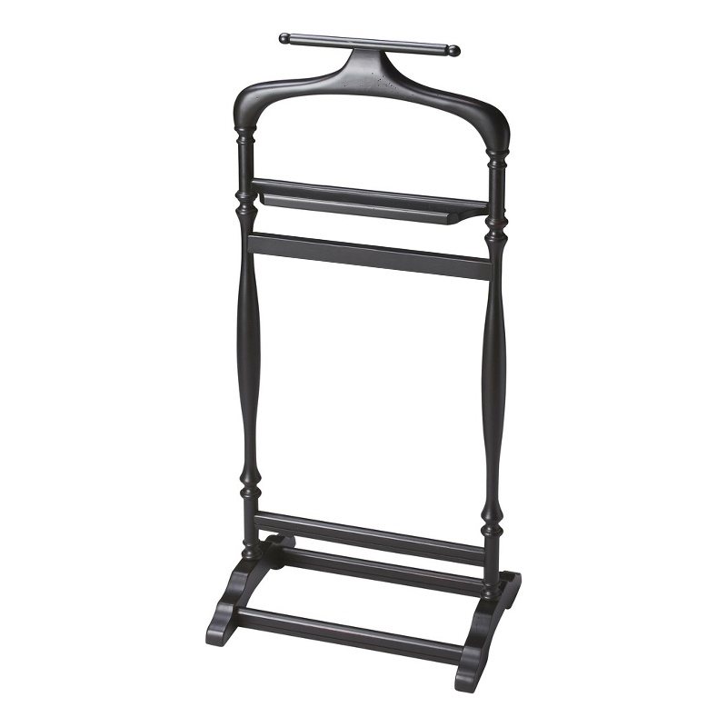 Butler Specialty Company Judson Wood Valet Stand - Black Licorice