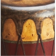 Butler Specialty Rustic Drum Table In Mountain Lodge