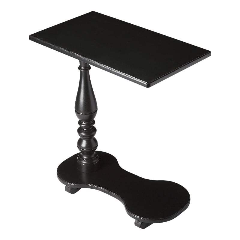 Butler Mabry Wood Mobile Tray Table In Black Licorice