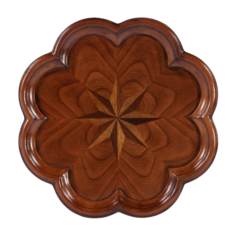 Butler Specialty Whitman Olive Ash Scalloped Edge Accent Table