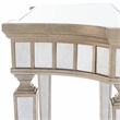 Butler Specialty Masterpiece Mirrored Demilune Console Table In Pewter