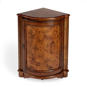 Butler Specialty Company End Table Coffee Accent Table Triangle in Wood - Brown