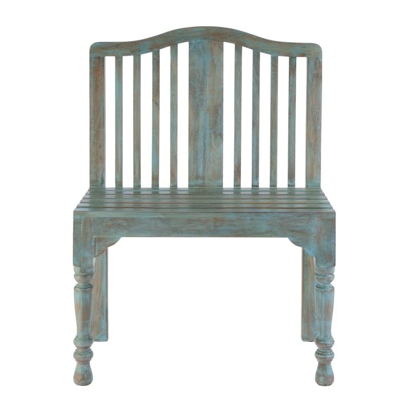 Butler Specialty Heritage Roseland Solid Wood Bench In Blue
