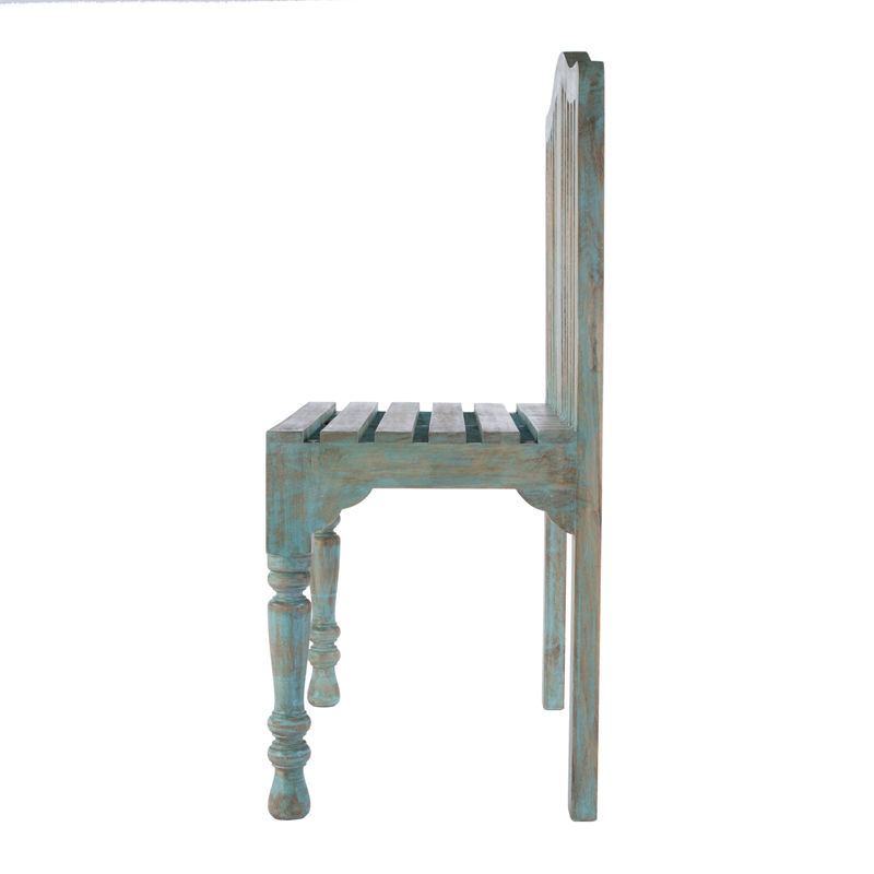 Butler Specialty Heritage Roseland Solid Wood Bench In Blue