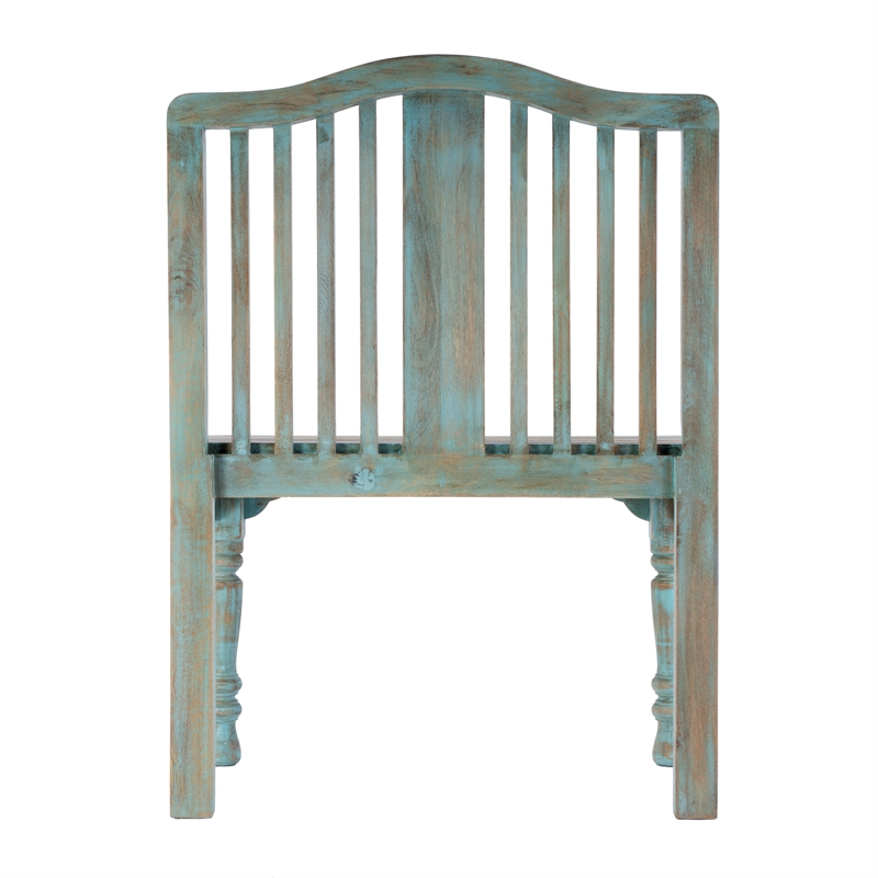 Butler Specialty Heritage Roseland Solid Wood Bench In Blue