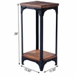 Butler Specialty Mountain Lodge Pedestal Stand In Burnt Umber