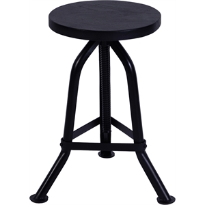 Butler Specialty Metalworks Adjustable Revolving Bar Stool In Black